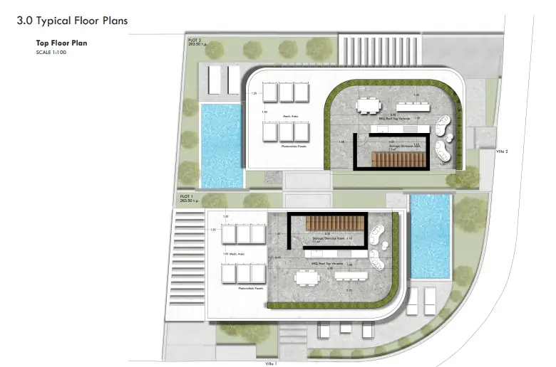 Roof terrace plan