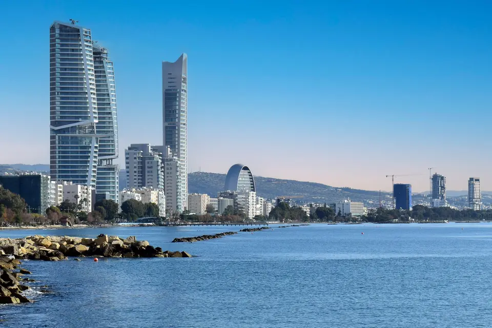 Limassol seafront and marina, Cyprus