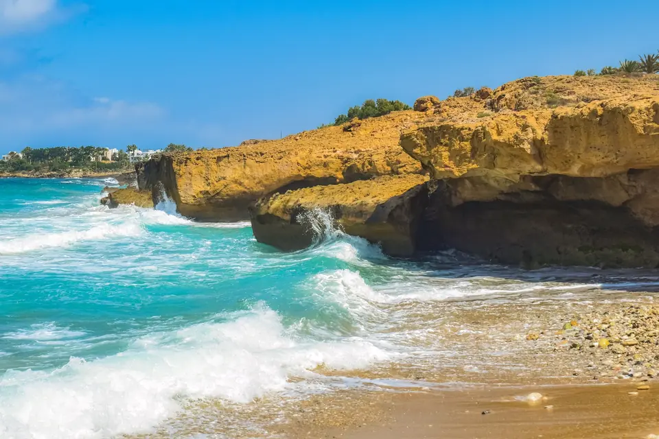The coastline at Paphos, Cyprus